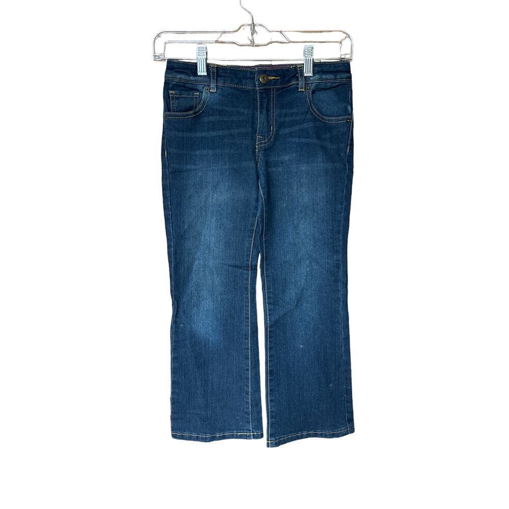Crazy 8 Girls Bootcut Adjustable Waist Faux Button Clasp Closure Size 7 PLUS NWT